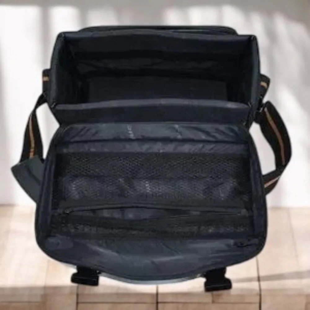 Vintage Quantaray Camera Bag Vegan Leather Trim